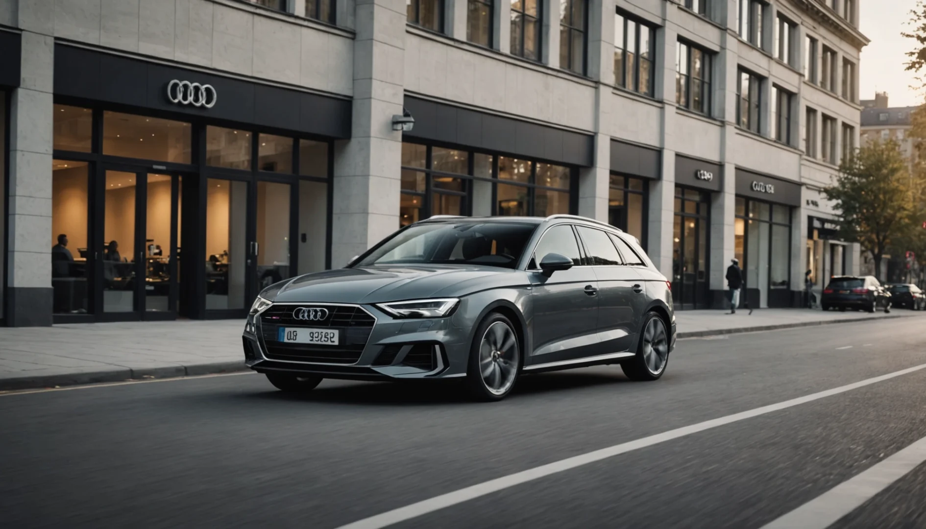 Elegantes Lange Audi A3 Sportback Ebenbild